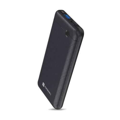 Portronics Power Brick II 10000 mAh,2.4A 12w Slim Power Bank with Dual USB Output Port for iPhone, Anrdoid